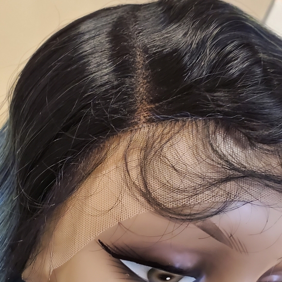 Icy Blue Vibes Synthetic Lace Front Wig - Picture 2 of 7